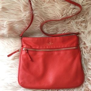Kate Spade crossbody red orange